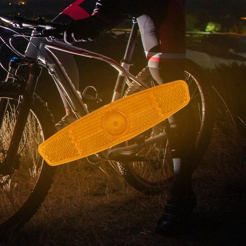 CA Mode 4PCS Bike Spoke Reflectors – Bicycle Reflectors for Night Riding Safety – Bike Wheel Lights, Spoke Reflector for Mountain Bikes & Road Bikes – 4.53" x 1.06" (White)