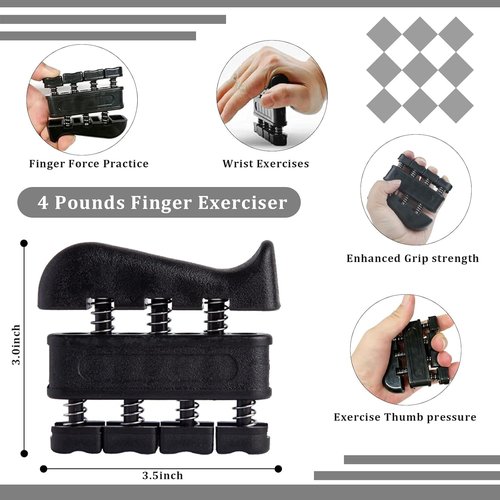 Grip Trainers - Forearm Strengtheners & Finger Trainers for Enhanced Grip | 5-Pack