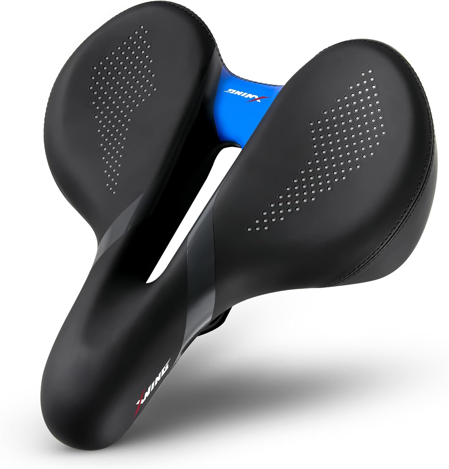 X WING Comfort Bike Seat - Innovative 5-Zone Design with Memory Foam for City, MTB & Trekking Bikes