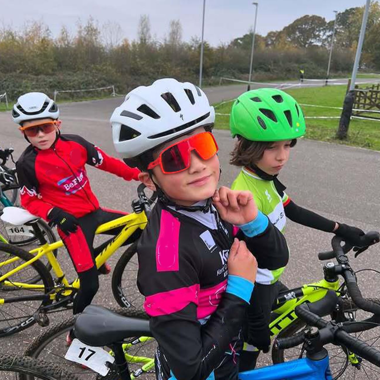 SEKKAF 3PACK Kids Baseball Sunglasses for Boys Girls Polarized Youth Softball Cycling Sports UV400 Protection Goggles