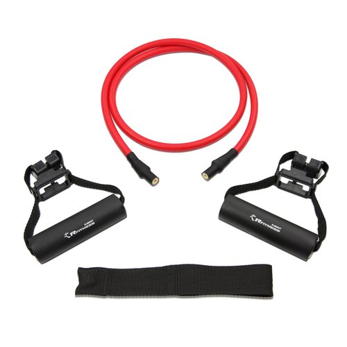 Furinno RFitness Professional Stretch Latex Exercise TUBING with Sponge Handle, X-Heavy (Red)