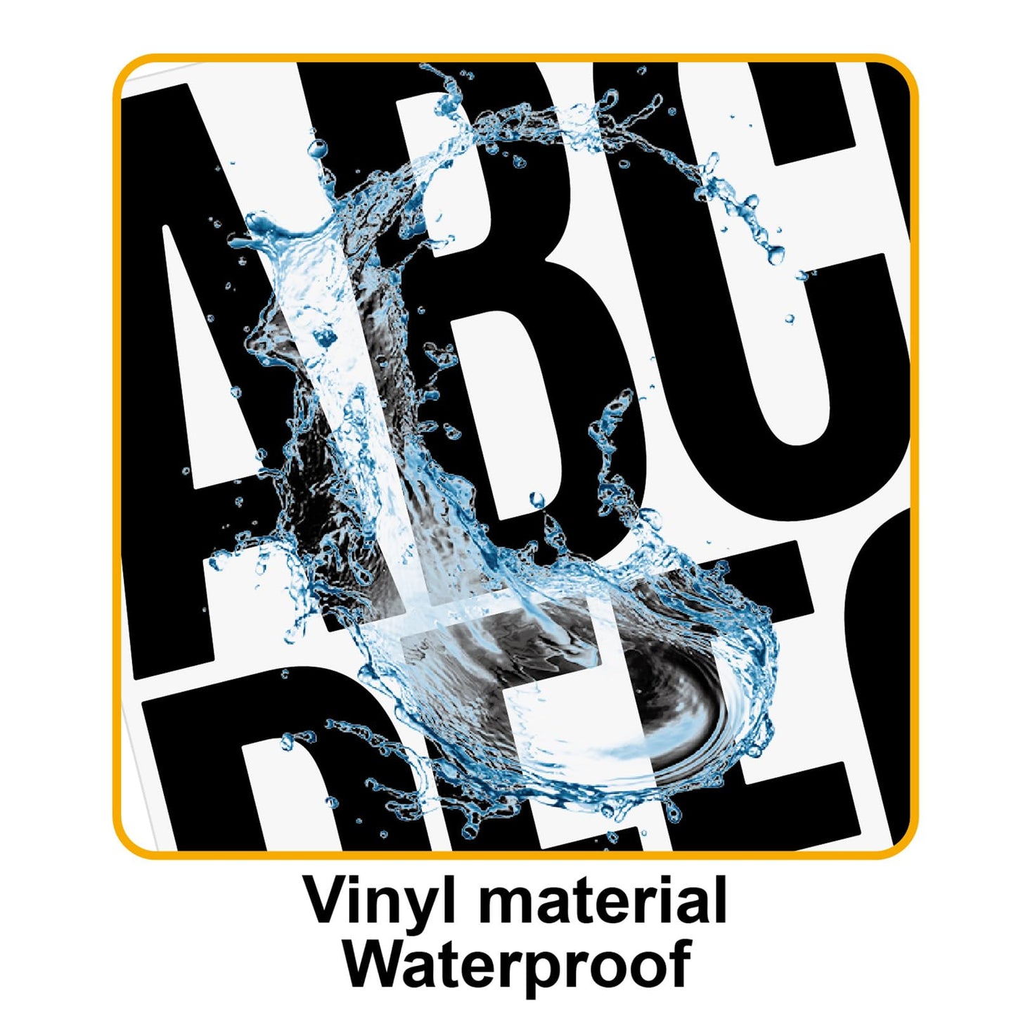 YNHAY 305 Pcs Waterproof 5" Vinyl Alphabet & Number Stickers - Self-Adhesive for Mailboxes, Windows, Doors, Signs, Vehicles, and More (Black, 5 Inch)