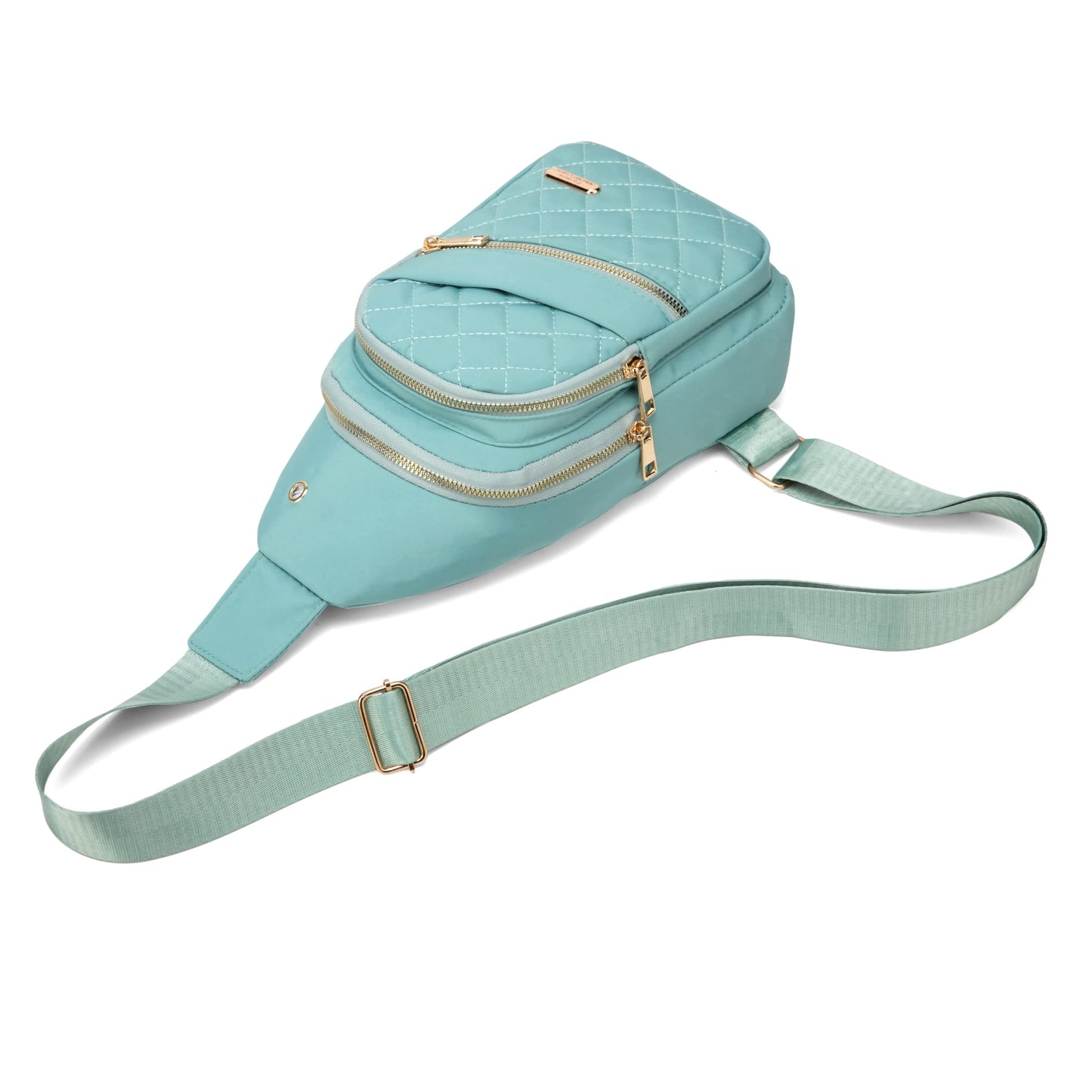 AOSTIHOT Small Sling Backpack Crossbody Sling Bag for Women, Casual Chest Daypack Cross Body for Travel Running Hiking Green