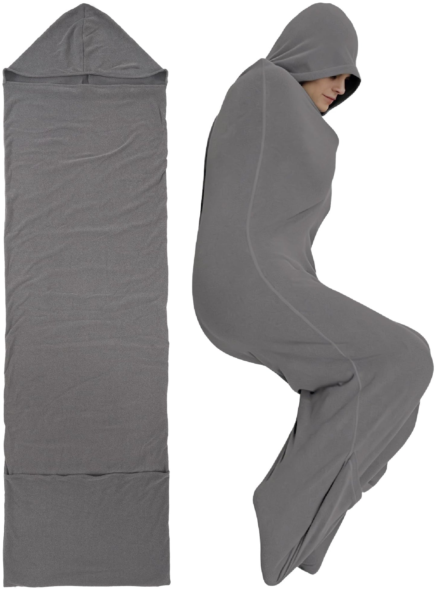 Sleep Pod for Deeper Sleep - Full Body Enveloping Blanket Hoodie
