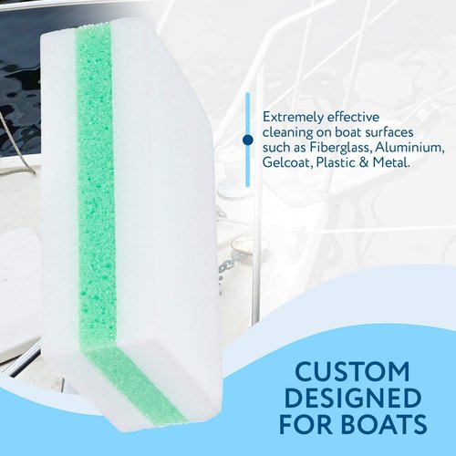 Impresa Boat Scuff Eraser - XL Marine Cleaner | Effectively Removes Marks from Fiberglass, Aluminum & More - 4 Pack