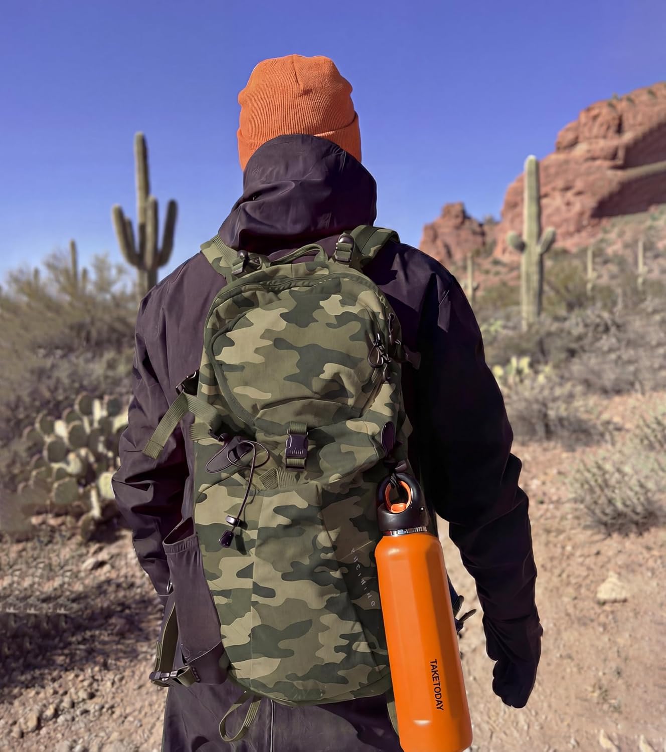 TakeToday Travel Water Bottle - Collapsible & Insulated Design for On-the-Go Hydration
