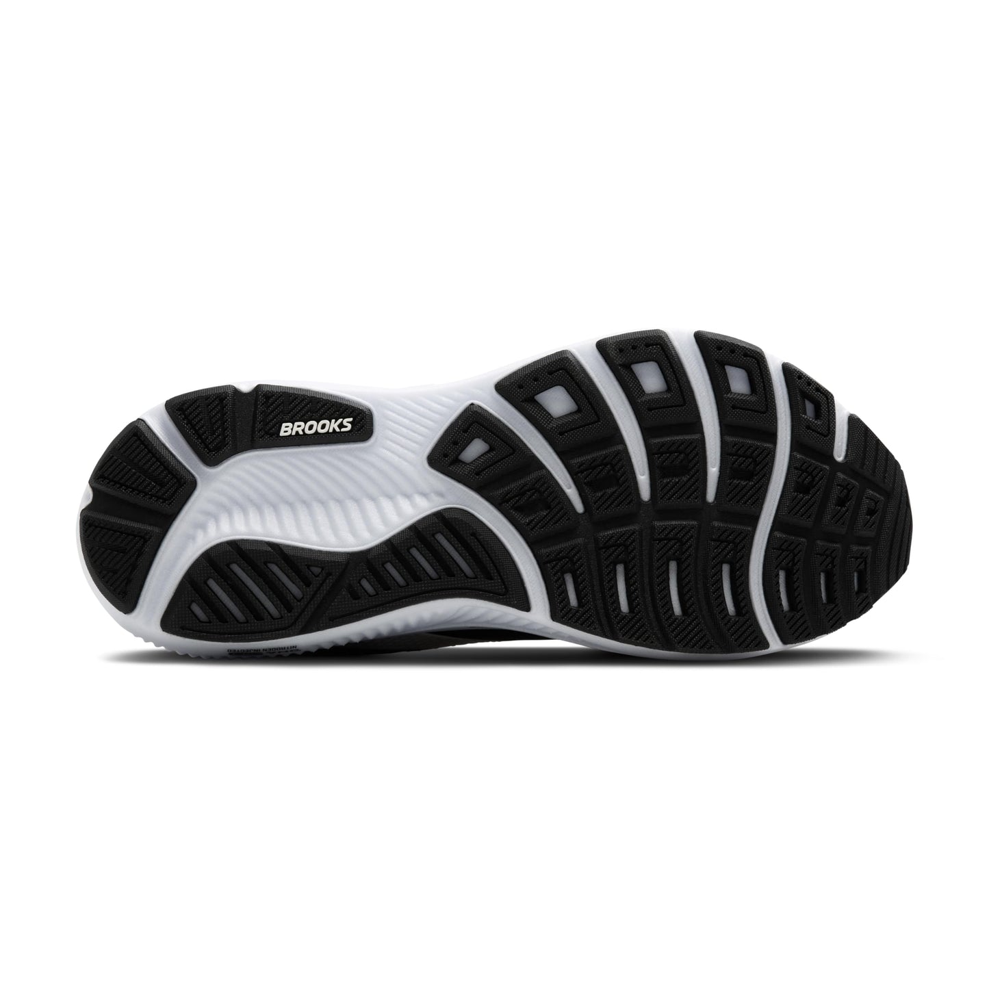 Brooks Women’s Ghost 17 Neutral Running Shoe - Black/Grey/White - 10 Medium