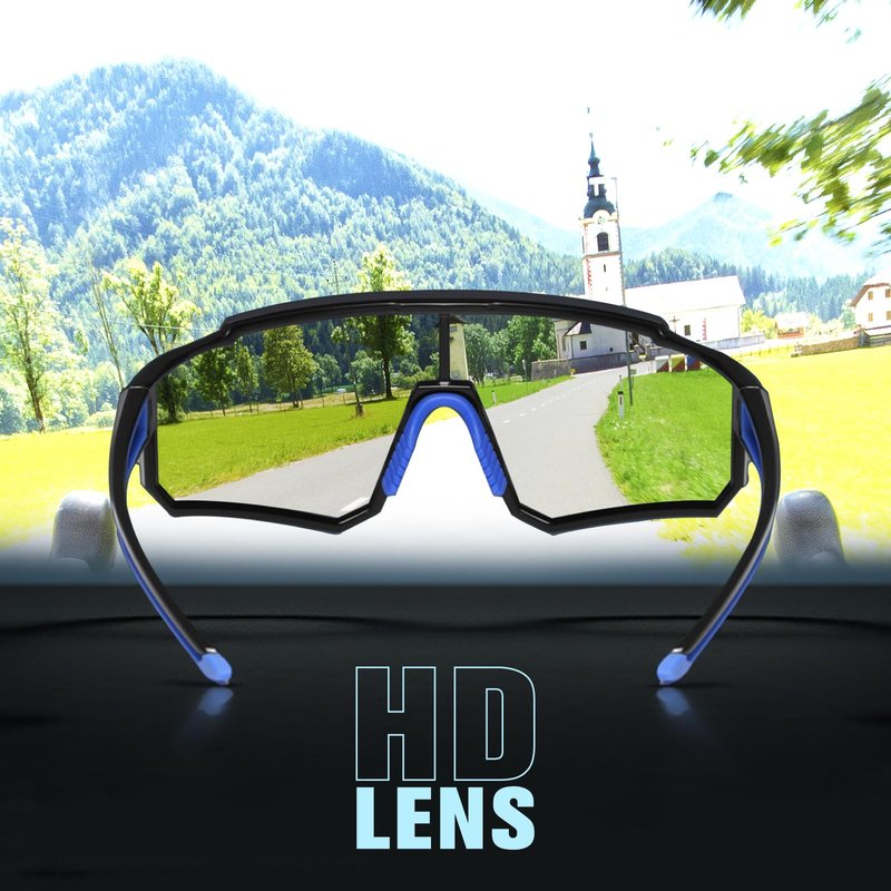 DUCO Sports Sunglasses for Men Women UV400 Protection Baseball Running Pickleball Fishing Polarized Cycling Glasses Lightweight DC0068