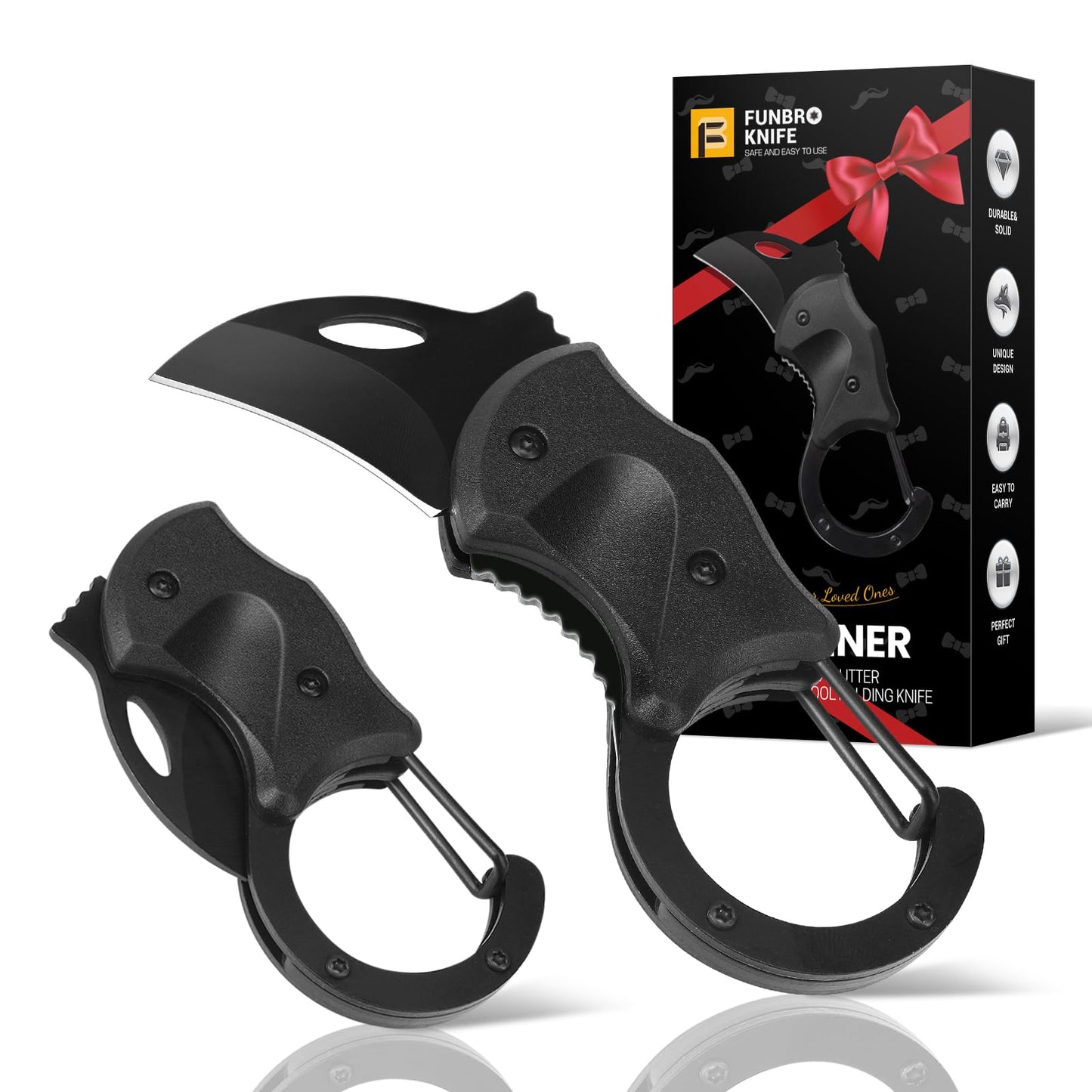 FUNBRO Small Pocket Knife Fathers Day Dad Gifts for Men from Daughter Wife Son, EDC Knives Birthday & Christmas Gifts for Him, Mens Stocking Stuffers Gifts Idea for Boyfriend Husband Grandpa