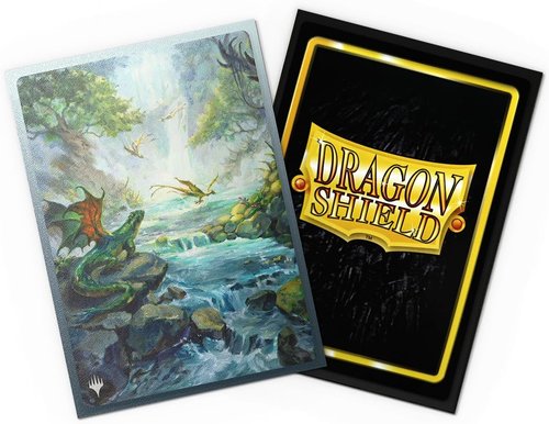 Dragon Shield | Matte Dual Art Sleeves | 100 Count - Smooth & Durable TCG Protection | Misty Rainforest Design