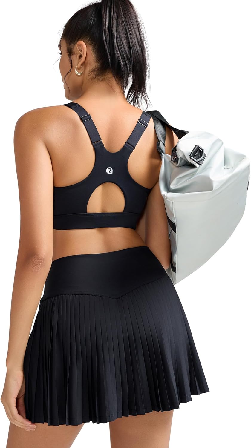 RUNNING GIRL Sports Bra - High Impact Supportive Design with Adjustable Straps & Sewn-In Pads