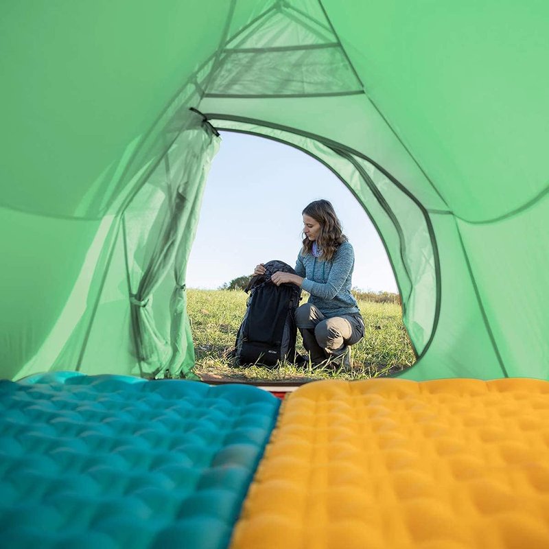 Naturehike Cloud Up Free Standing 2 Person Backpacking Tent Ultralight Nylon Double Layer Camping Tents for Two Person (210T Polyester Light Green, 2 Person)