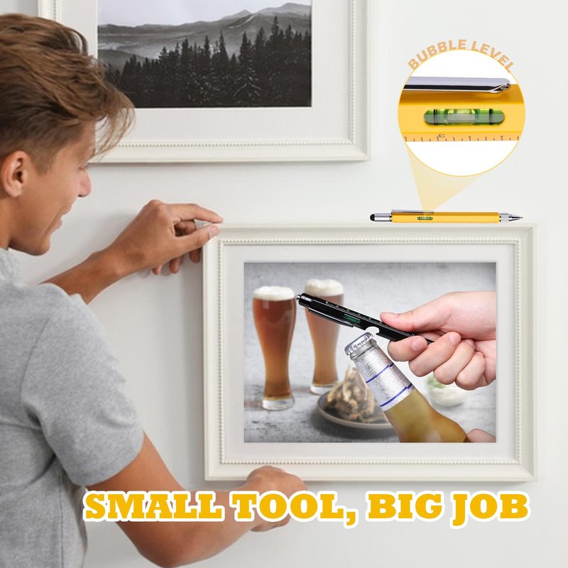 PPRAFDD 9 in 1 Multitool Pen Set, Gifts for Men, Multi Tool Pen Set, Mens Gifts for Fathers Day Dad Gifts, Birthday Gifts for Him, Valentines Day Gifts for Him, Stocking Stuffers for Adults Men
