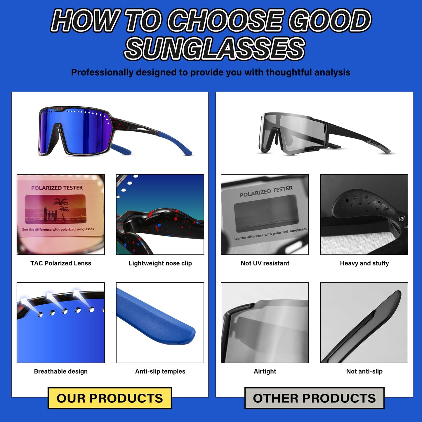 FURISHQI Polarized Kids Sunglasses Youth Baseball Sun Glasses for Softball Running Cycling Children's Eye Glasses