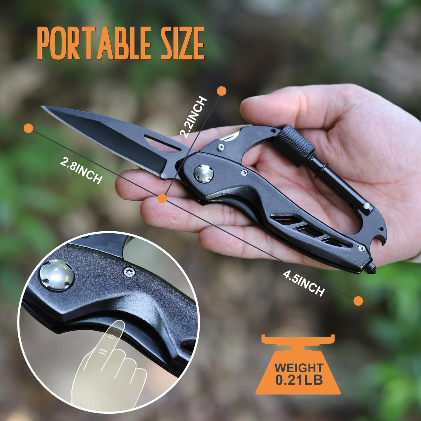 Gifts for Men Him Dad, Christmas Stocking Stuffers Gifts for Husband, Multitool Christmas Stocking Stuffers for Men, Mens Fathers Day Birthday Gift, EDC Gadgets Gift for Him Camping