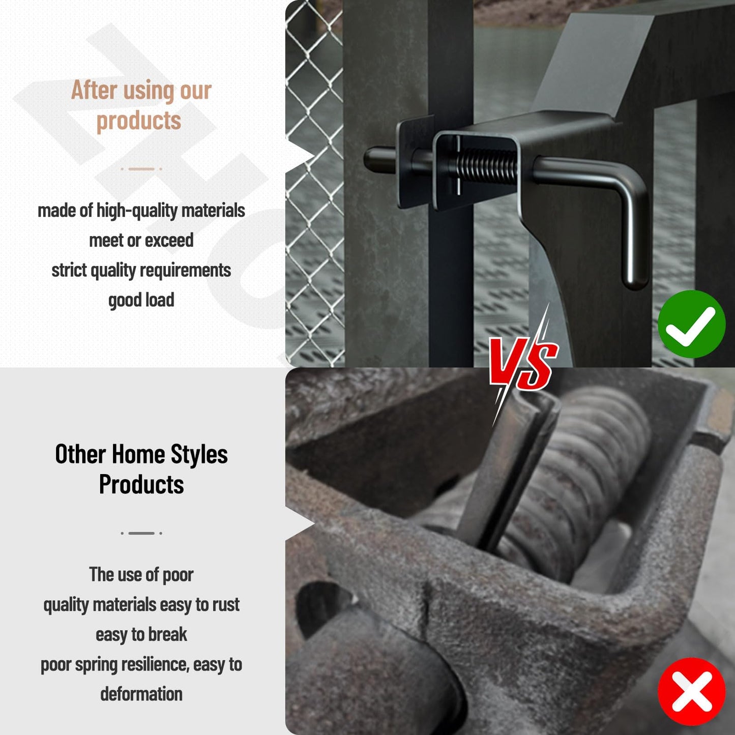 2 Pack Trailer Gate Spring Latch Complete Kit 847 Replacement for Carry-On Trailer Gate Spring Latch/Complete Trailer Gate Spring Latch Kit