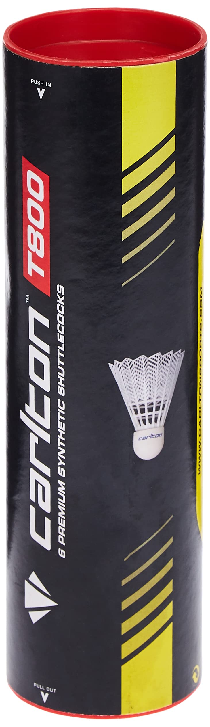 Carlton T-800 Medium Speed Badminton Shuttle, White
