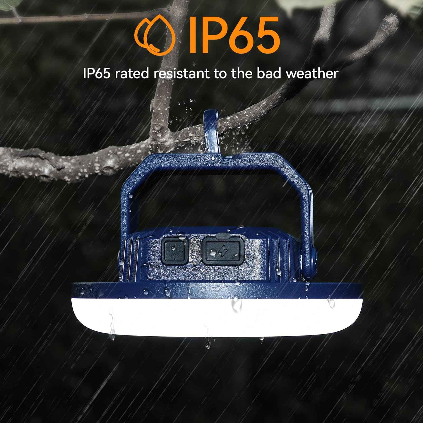 VAVOFO 42W LED Camping Lantern Rechargeable, 4000LM,180 LED with 3 Lighting Modes, 10,000mAh Portable Tent Light with Magnet, IP65 Waterproof for Emergencies , Power Outages,Hurricane (Blue)