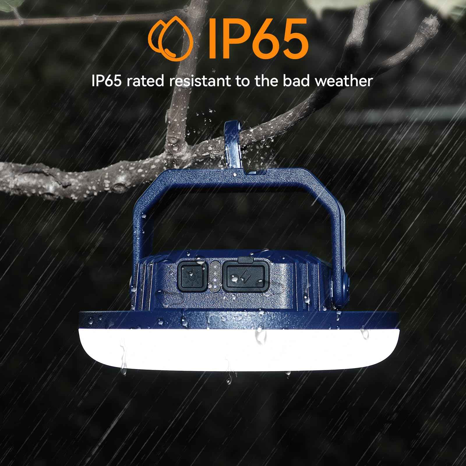 VAVOFO 42W LED Camping Lantern Rechargeable, 4000LM,180 LED with 3 Lighting Modes, 10,000mAh Portable Tent Light with Magnet, IP65 Waterproof for Emergencies , Power Outages,Hurricane (Blue)