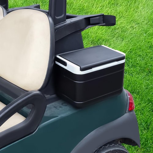 CLUBRALLY Golf Cart Sand Bottle with Holder, Universal No Drilling Sand Bottle Kit, Large Capacity Divot Filler Sand Bottle, Fits Club Car, EZGO, Yamaha with 1" Square Tubes