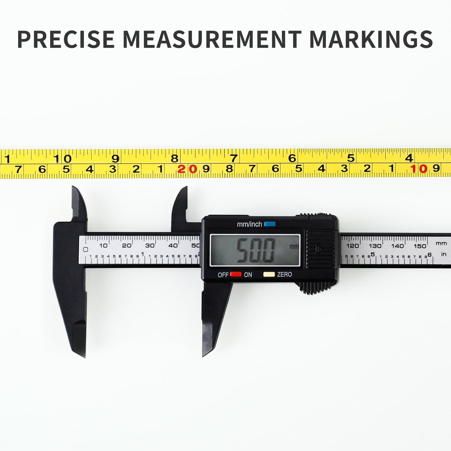 2 Packs Steel Self-Adhesive Measuring Tape, Right to Left Reading 200cm or 78-Inch Imperial and Metric Ruler Tape, 1/2-Inch Peel and Stick Tape Measure for Woodworking, Saw, Drafting Table, Yellow