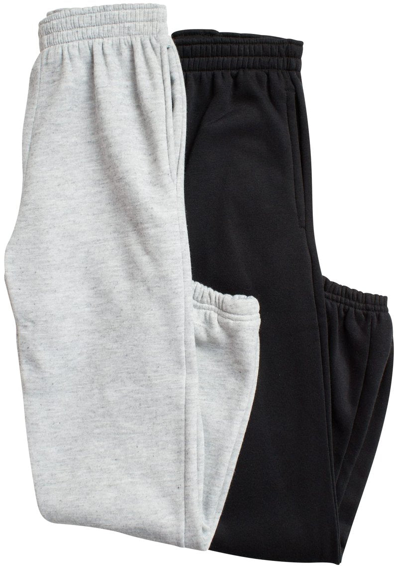 Real Love Girls Sweatpants - 4 Pack Basic Solid Active Soft Fleece Pull On Girls Joggers with Pockets (Sizes: 5-16), Size 5-6, Black/Pink/Coral/Heather Grey