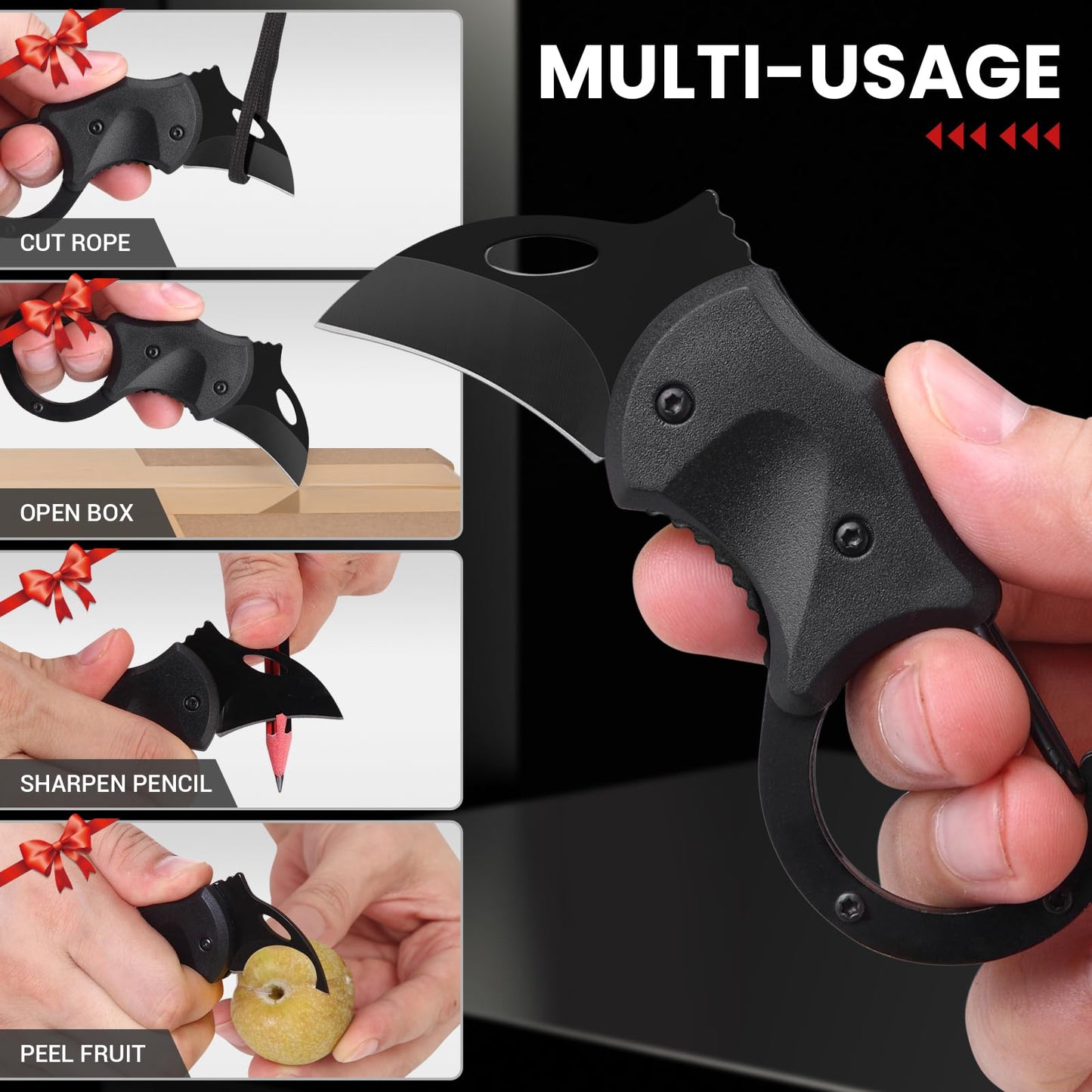 FUNBRO Small Pocket Knife Fathers Day Dad Gifts for Men from Daughter Wife Son, EDC Knives Birthday & Christmas Gifts for Him, Mens Stocking Stuffers Gifts Idea for Boyfriend Husband Grandpa