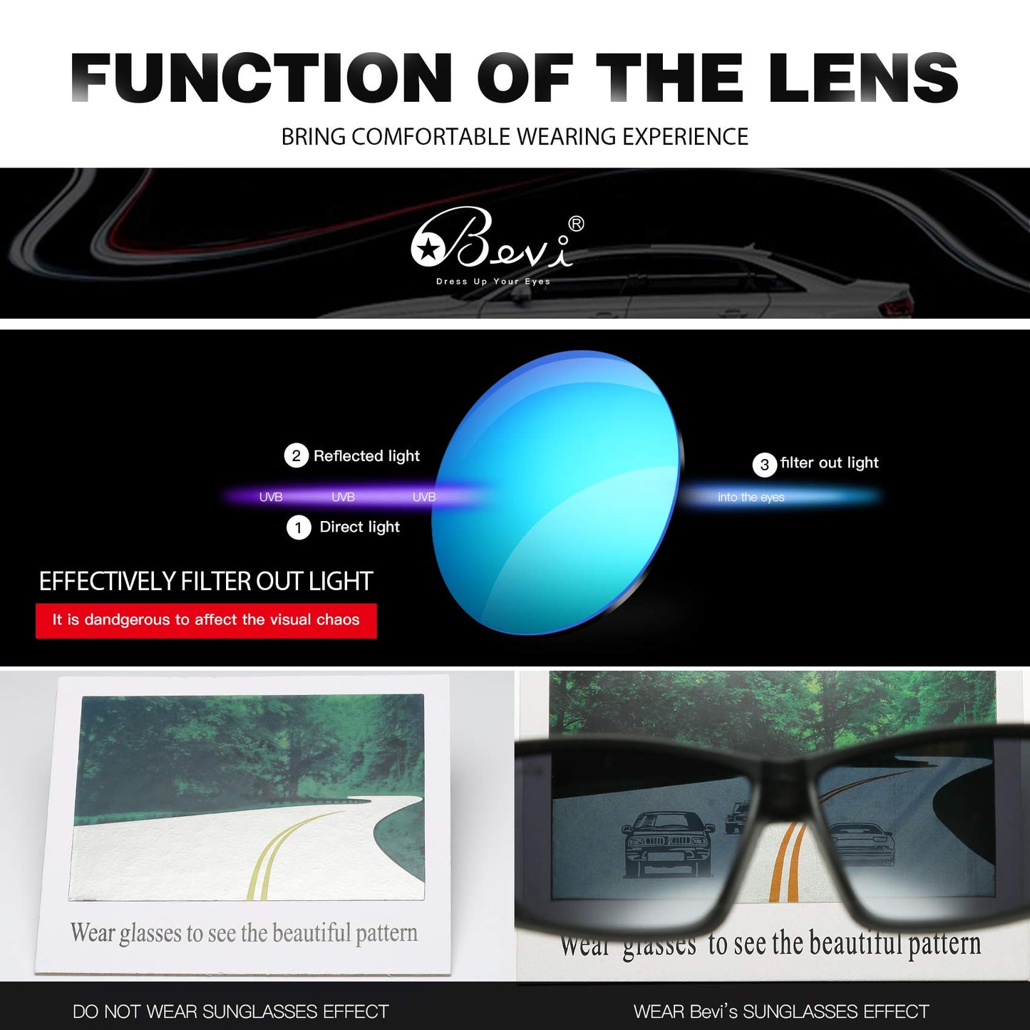 Bevi Polarized Sports Sunglasses Ultralight TR90 Frame Glasses Flexible and Durable for Men Women Sun Glasses 2701C7