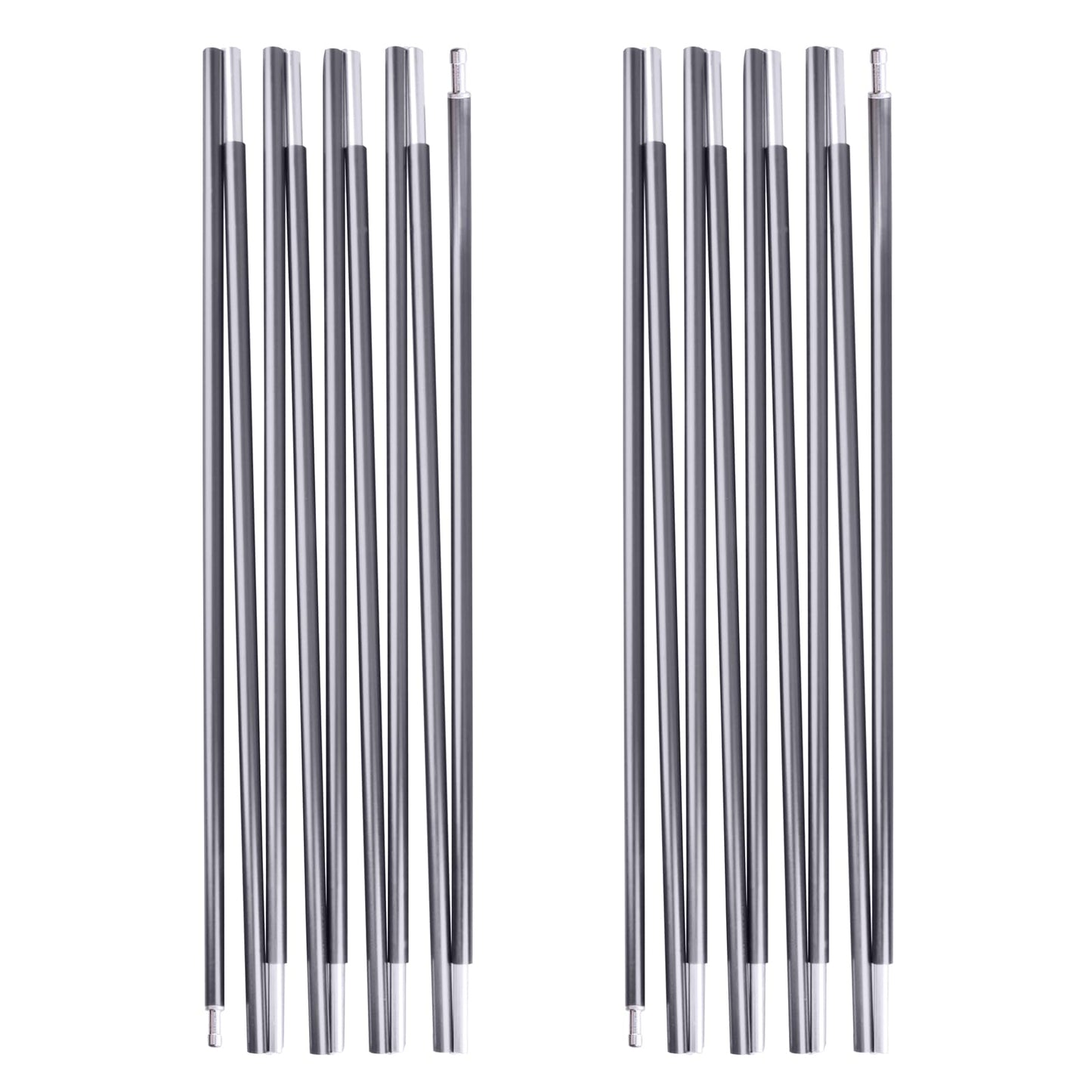 TRIWONDER Tent Poles Replacement Aluminum Camping Rod Accessories Pre-Assembled Tent Pole Repair Kit, 2 Pcs (14.1ft (431cm))