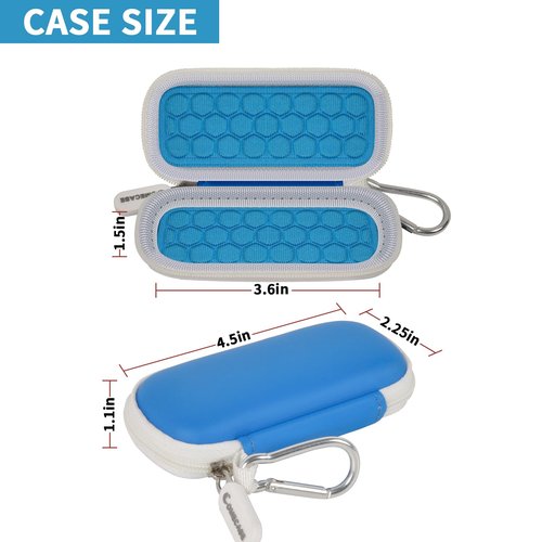 Case Compatible with KardiaMobile 6-Lead/for 1-Lead/for KardiaMobile 6L Max Personal EKG Monitor, Heart Rate Moitor Storage Holder -Blue
