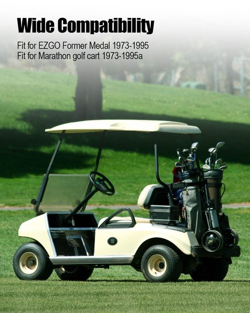 AUGREX 2 Pcs 18250-G1 Seat Hinges Fit for EZGO Former Medal 1973-1995 Marathon Golf cart 1973-1995 EZGO Gas and Electric 1971-1994 pre Medalist