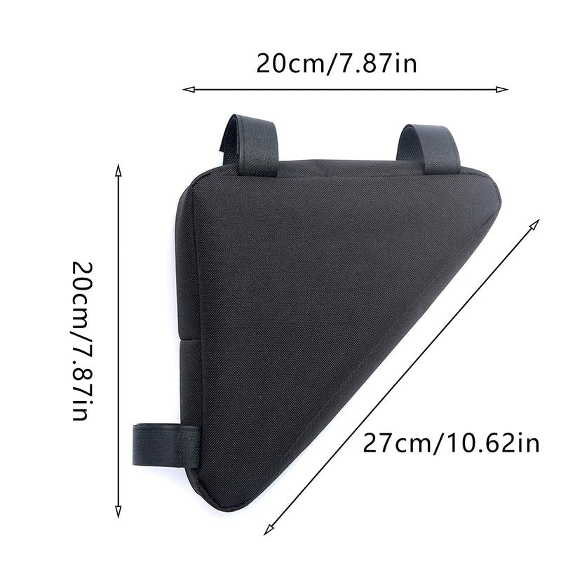 YSUNXINCT Bicycle Triangle Frame Bag, Oxford Cloth, Waterproof, for Phone, Wallet, Keys, Tools, Black