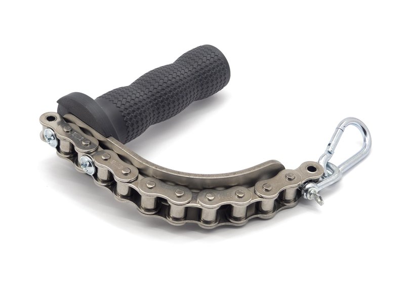 Metal Arm Wrestling Pronator Handle with Heavy-Duty Chain – Grip Strength Trainer for Wrist, Forearm, and Arm Workout, Top-Roll Training Tool for Gym and Home Fitness