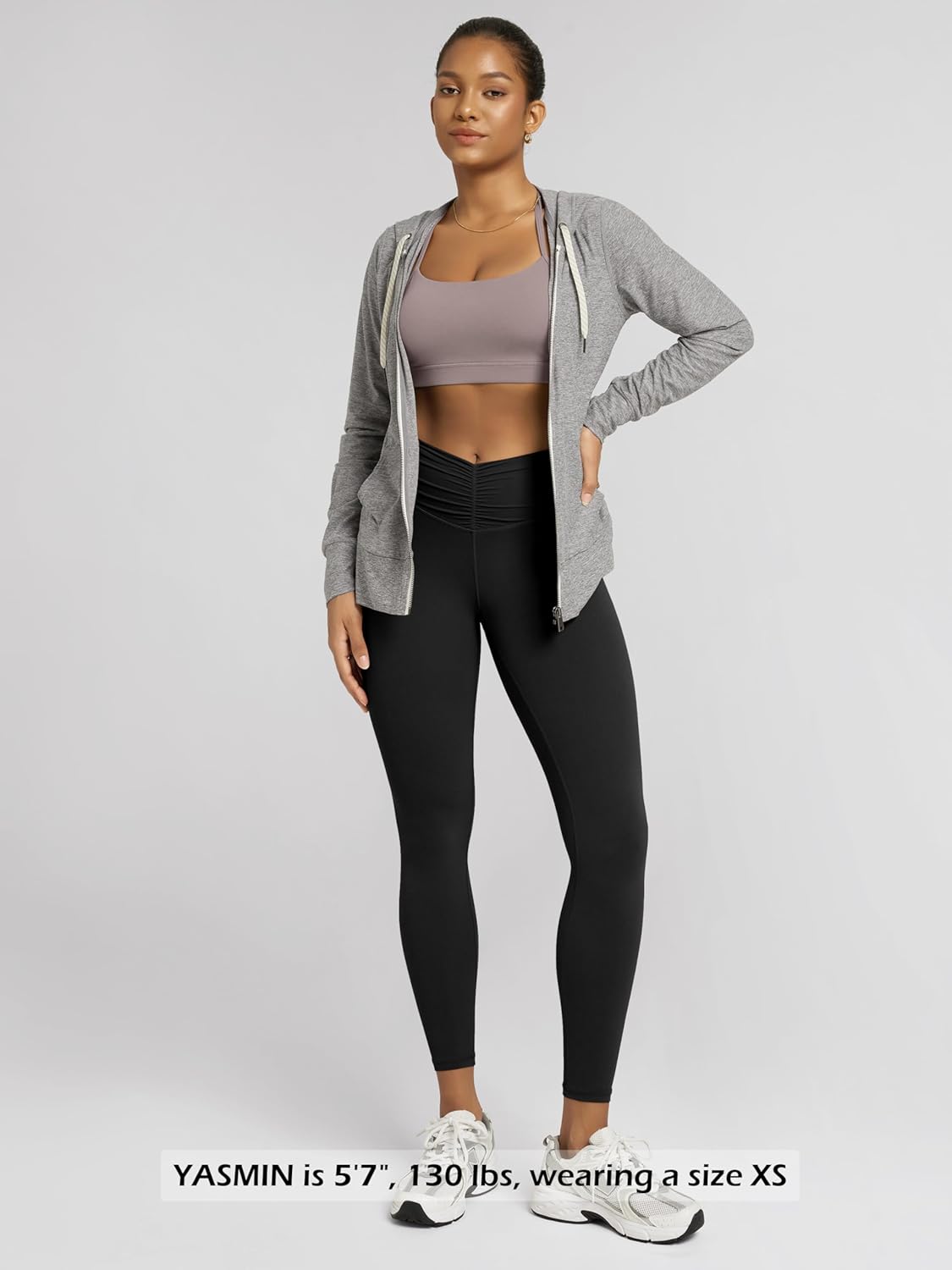 ODODOS Cloud Feeling Yoga Leggings for Women - High Waist Crossover, 25"/28" Length