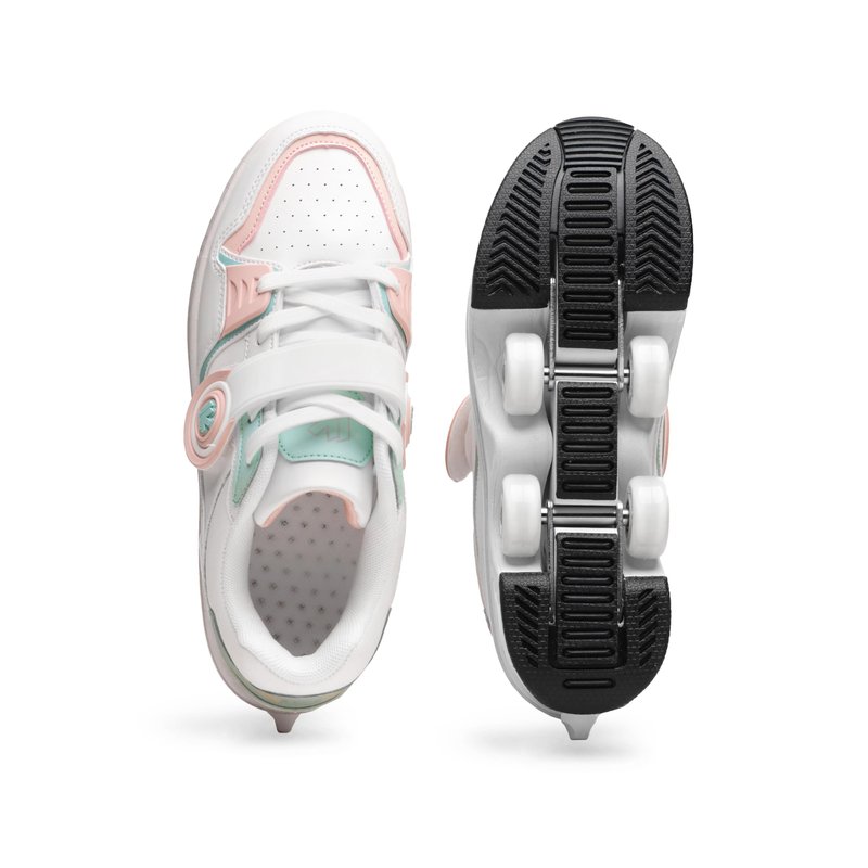 Pairduck Roller Skates for Women - Retractable Roller Shoes 2-in-1 for Indoor & Outdoor Skating with Adjustable Wheels
