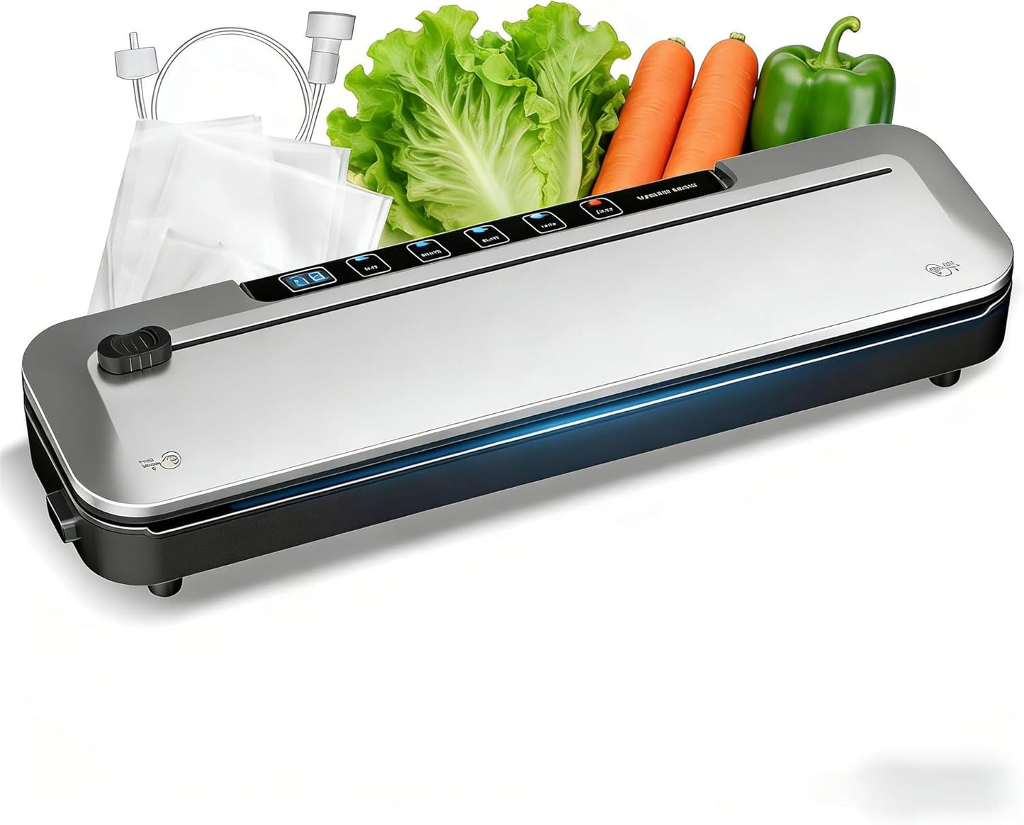 VacMaster 75KPa Vacuum Sealer - 6-in-1 Digital Modes with Cutter & 10 Bags Included