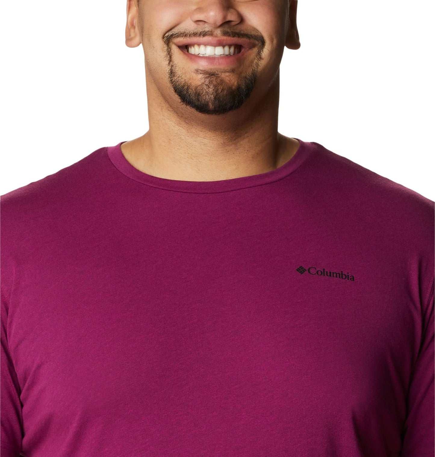 Columbia Men's Thistletown Hills Short Sleeve, Red Onion Heather, 4X Big