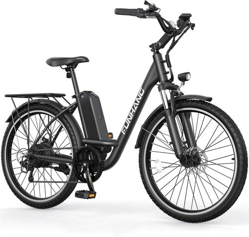 Funhang Electric Bike - 26" City Cruiser Ebike with 1000W Motor, 50 Miles Range, 7-Speed, UL 2849 Certified