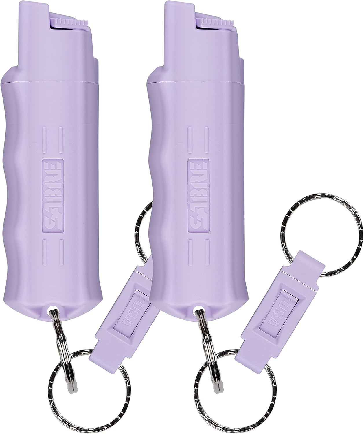 SABRE Pepper Spray - Max Police Strength Self Defense OC Spray with Quick Release Keychain | 0.54 fl oz, UV Dye, 10 Sec Spray Time