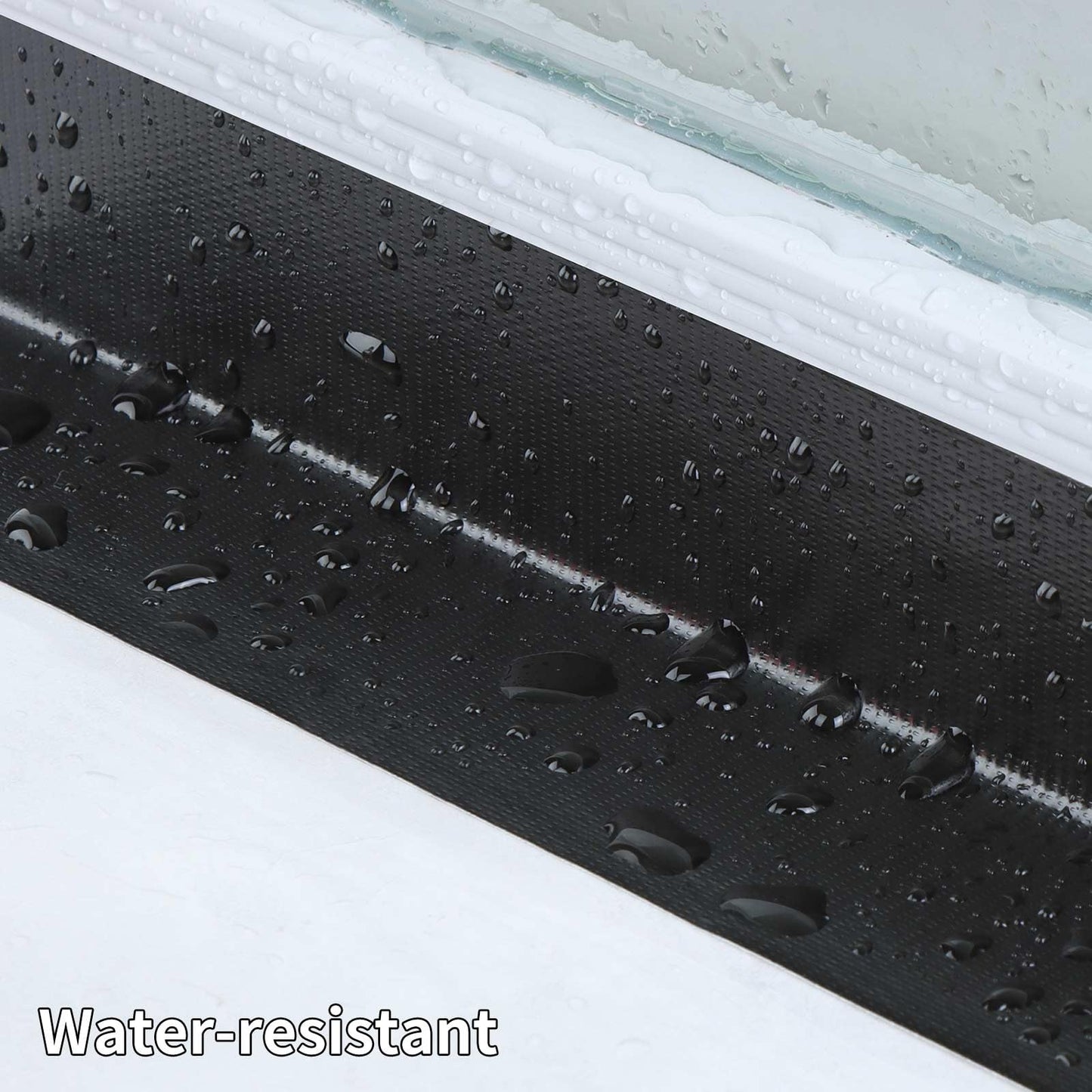 MILEQEE Duct Tape Heavy Duty Single Sided, Strong Adhesive High Strength, Waterproof Mesh Tape for Indoor and Outdoor Repairing Sealing Bonding, Easy Use Hand Tearable, 3.15 Inch x 33 Feet, Black