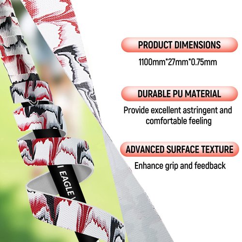 EAGLE WORK Golf Grip Wrapping Tapes, Innovative Regripping Solution for Golf Club Grips, 15 Pack Tacky PU Overgrip Tapes, White