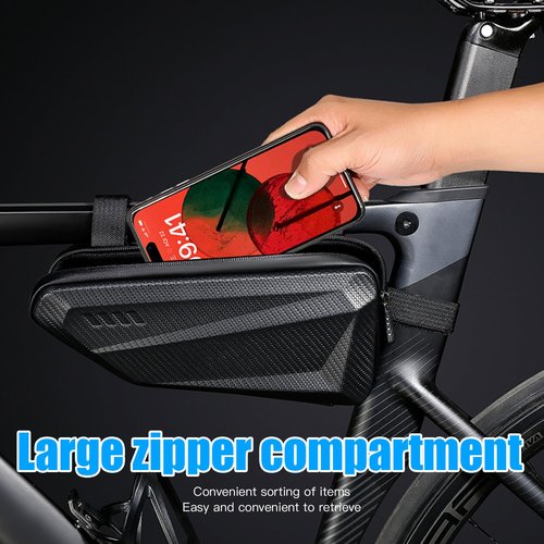 LLTTLTMM Hardshell bike frame package，Waterproof bicycle bag，1.5L