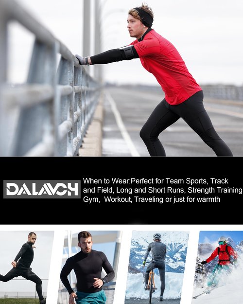 Dalavch 5 Pack Thermal Compression Shirts for Men Mock Turtleneck Long Sleeve Running Undershirt Base Layer Tops for Winter 5 Black X-Large