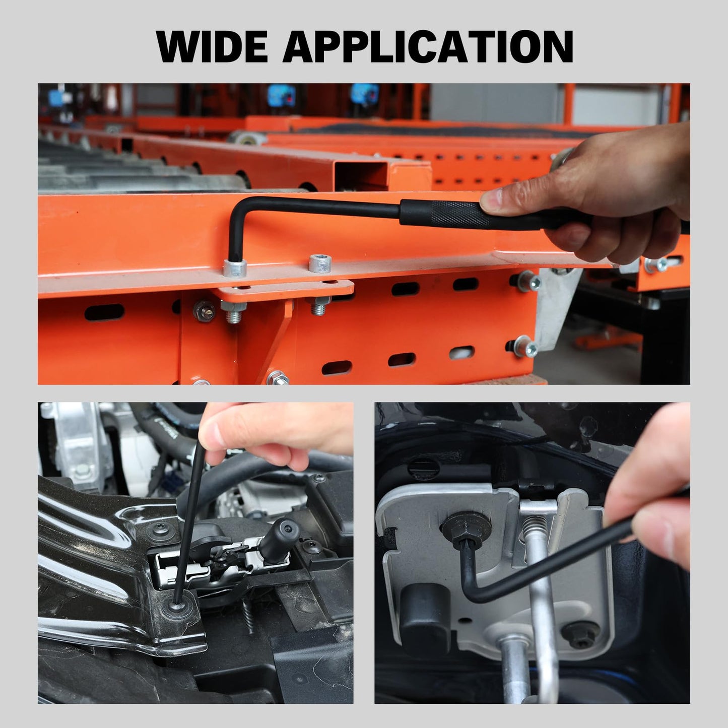 ELEAD 11-Piece Torx Star Allen Wrench Set with Extension Bar, Long Arm Torx Key Set T10-T50, Heat-Treated S2 Steel