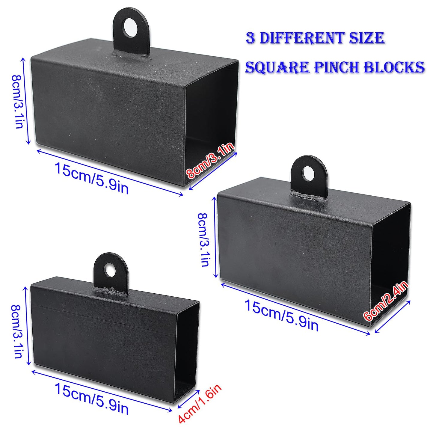 Lights Mountain Metal Pinch Block Grip Set with Loading Pin, Pinch Block Grip Workout Rock Climbing Power Grips Forearm Finger Exerciser Strength Training Strengthener Equipment