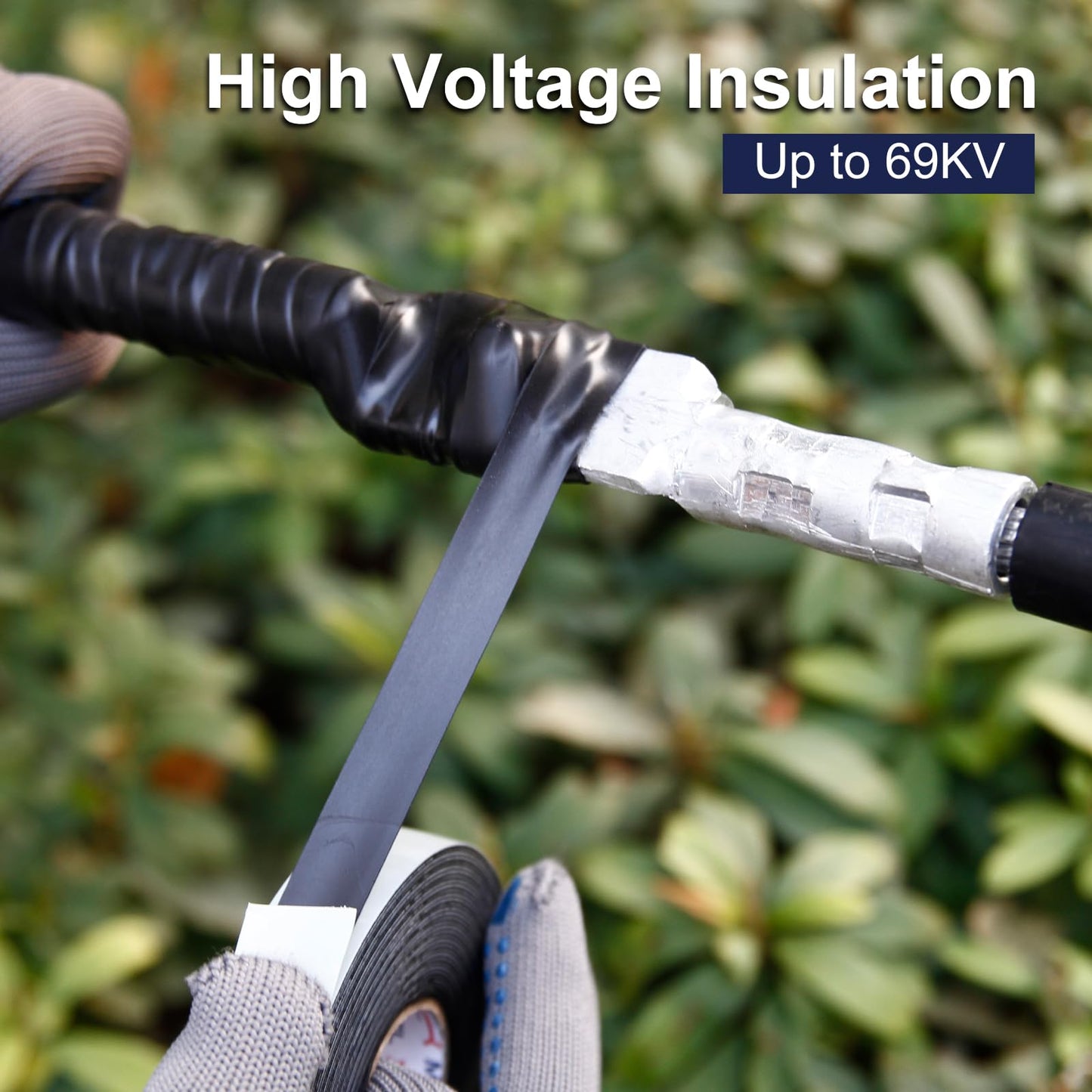 Maxwel Manufacturing Self Amalgamating Rubber Splicing Tape - 3/4 Inch 10 Yards General Purpose Waterproof High Voltage Self Fusing Electrical Insulating Tape