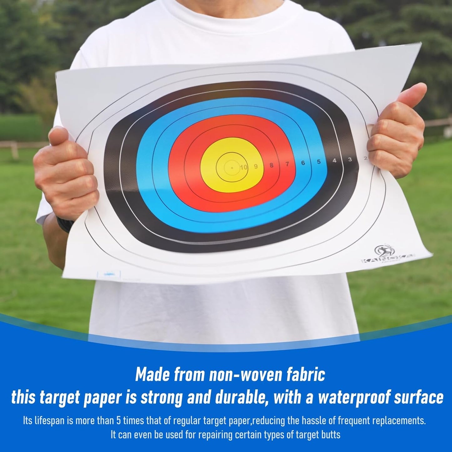 Regine Switzerland Archery Targets - Durable Paper Compound Bow Targets | 40cm, 60cm, 80cm Sizes