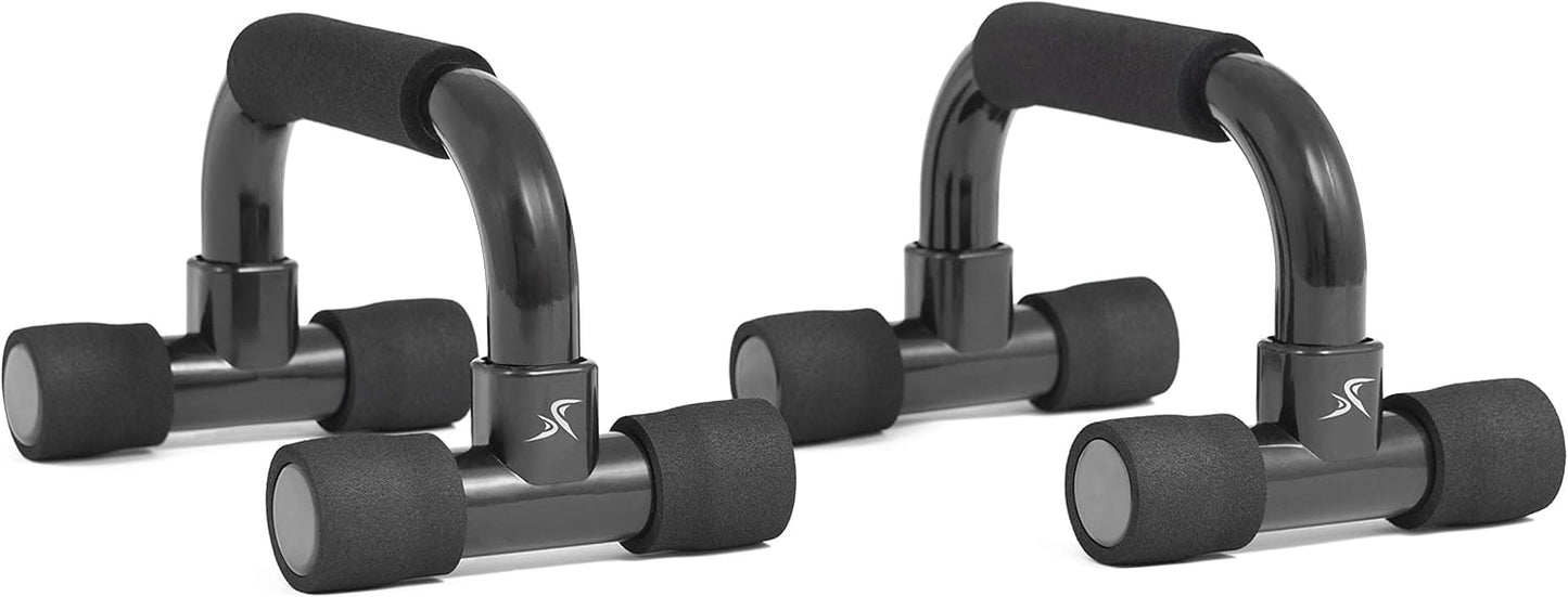 ProsourceFit Push-Up Bars - Lightweight Plastic Handles with Cushioned Foam Grips | Set of 2