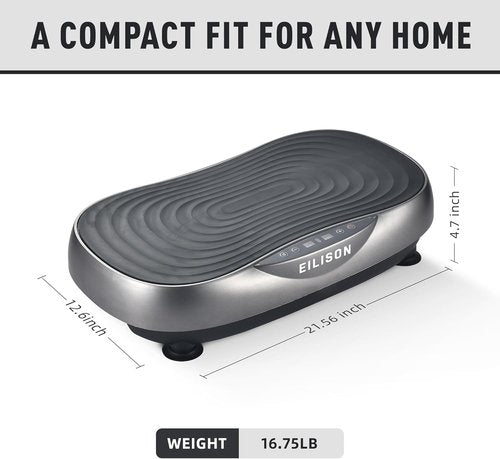 EILISON Glory Vibration Plate - Whole Body Workout Machine with 99 Adjustable Speeds | 350 lbs Capacity