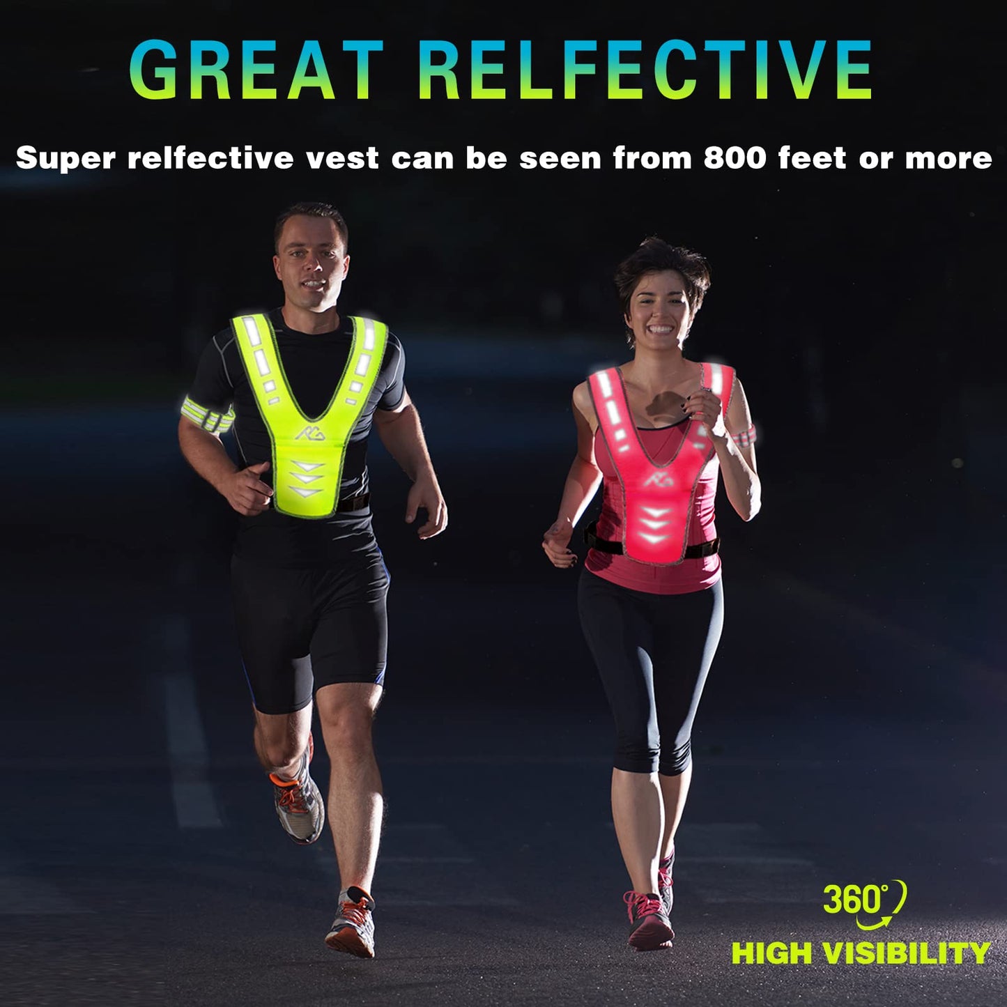 GoxRunx Reflective Running Vest Gear for Women Men Kids, Safety Reflective Vest for Night Cycling Walking Bicycle (Pink)